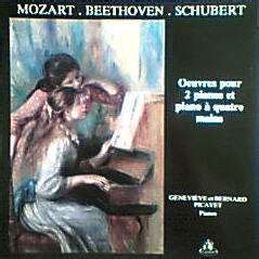 Oeuvres Pour Pianos Et Piano A Mains Mozart Beethoven Schubert