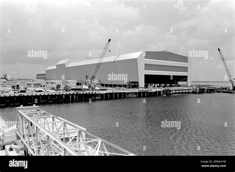 An External View Of The Trident Submarine Refit Facility During Its