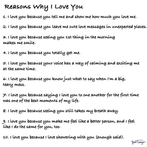 Reasons Why I Love You A Comprehensive List Why I Love You