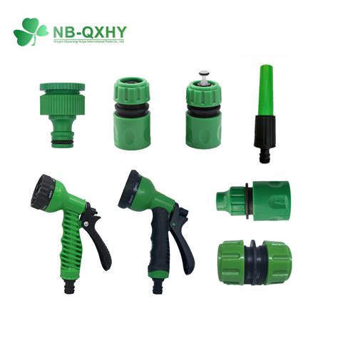 Irrigation Plastic Garden Hose Quick Connector Nozzle Spray Gun Set