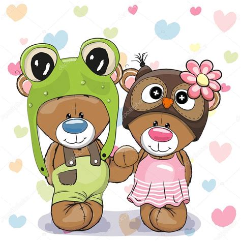 Two Cute Bears Stock Vector Reginast