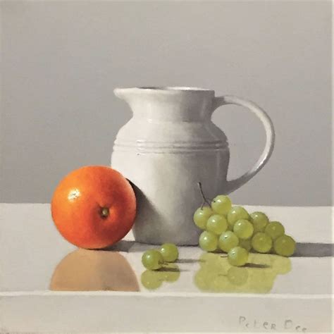 Peter Dee Jug With Fruit Still Life Painting Still Life Drawing