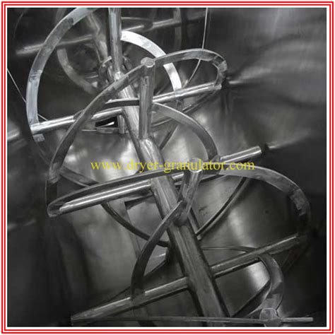 Industrial Chemical Food Dry Powder Horizontal Batch Double Spiral