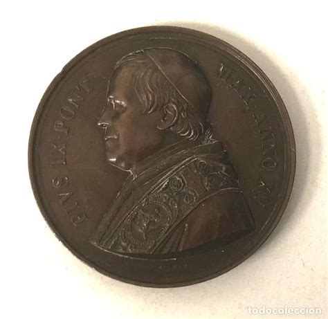 Medalla Vaticano Pius Ix Pont Max Anno Xv Bia Vendido En Venta