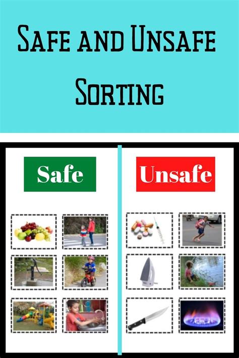 Printable Safe And Unsafe Situations Worksheet