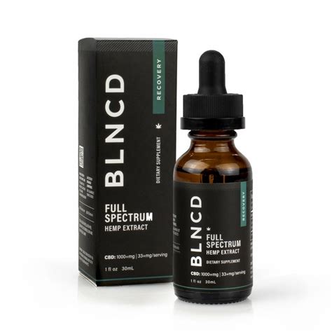 Recovery Full Spectrum Mg Cbd Oil Blncd