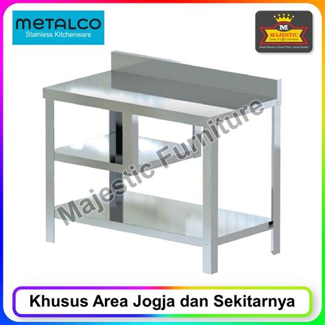 Jual Meja Dapur Stainless Metalco Mt Anti Karat Jogja Shopee