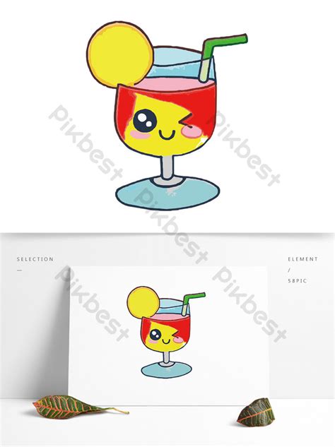 Cartoon Vector Drawing Fruit Cup Pattern PNG Images | AI Free Download ...