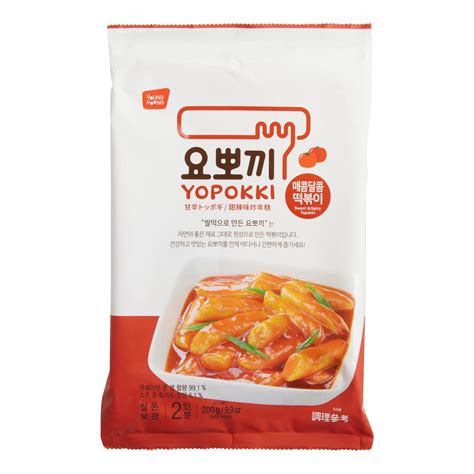 Yopokki Sweet And Spicy Topokki Instant Rice Cakes Bag Oz Pack Of