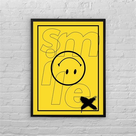 Smile Art Poster – Poster | Canvas Wall Art Print - John Sneaker