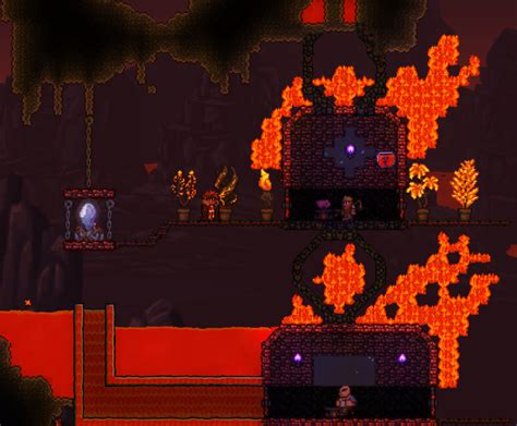 My Underworld Base Terraria