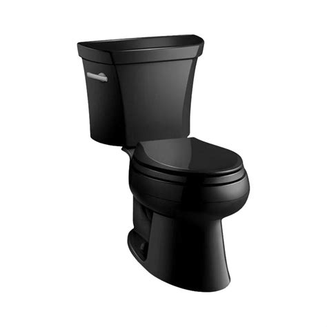 Kohler Wellworth Classic 2 Piece 1 0 Gpf Single Flush Elongated Toilet In Black Black K 3531 T 7