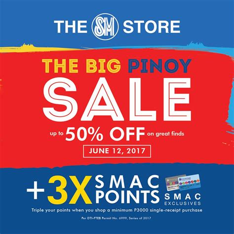 The Sm Store Big Pinoy Sale June 12 2017 Manila On Sale