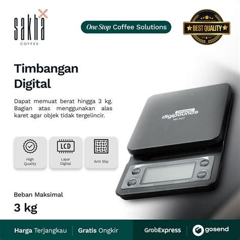 Jual Timbangan Kopi Digital Coffee Scale Timer Manual Brew Home Brewing