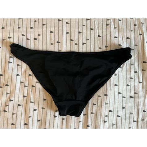 Ann Summers Women S Black And Gold Bikini And Tankini Bottoms Depop