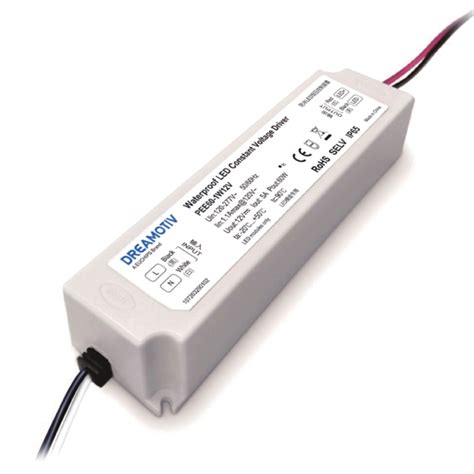 60W 12VDC Non Dimmable Waterproof CV Driver PEE60 1W12V Euchips