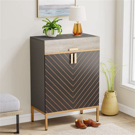 Everly Quinn Pairs Gray Shoe Storage Cabinet Wayfair