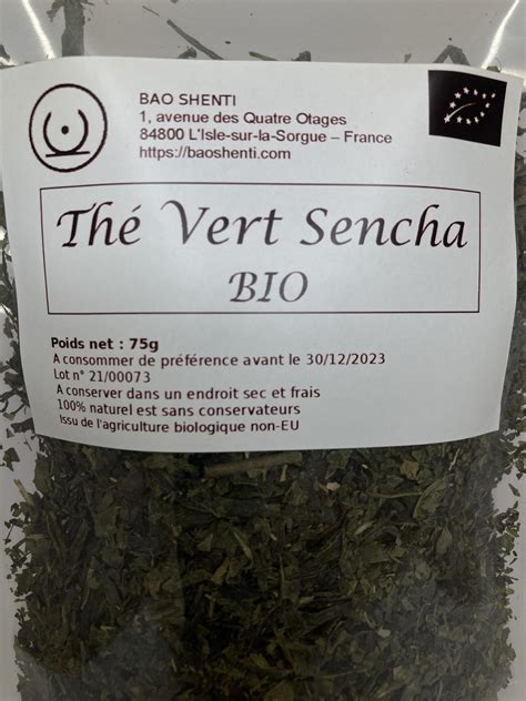 Th Vert Sencha Bio Vrac Bao Shenti