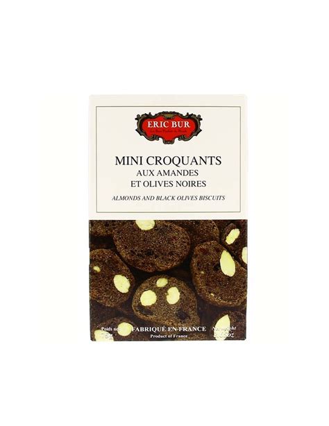 Mini Croquants Amandes Et Olives Noires Eric Bur Eric Bur En Ligne