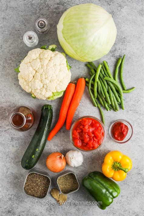 Vegetable Soup Recipe Spend With Pennies