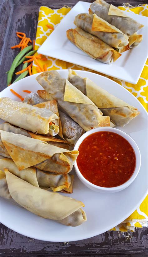 Baked Veggie Spring Rolls