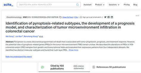 Identification Of Pyroptosis Related Subtypes The Development Of A