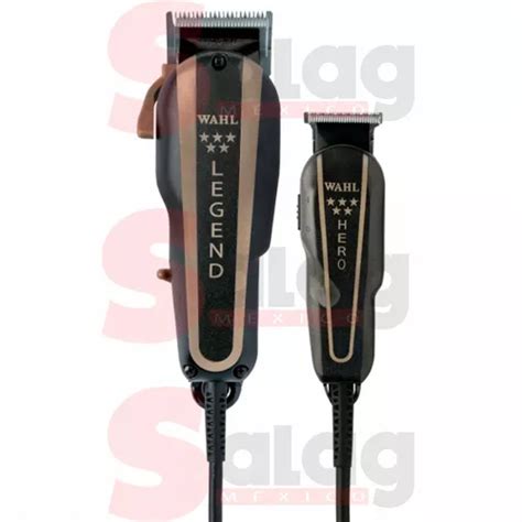 Máquina Cortapelo Wahl Barber Combo Legend Y Trimmer Hero Profesional