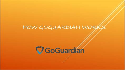 Goguardian How Goguardian Works Youtube