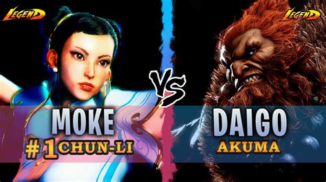 SF6 Ranked 1 Chun Li Moke Vs Akuma Daigo Street Fighter 6