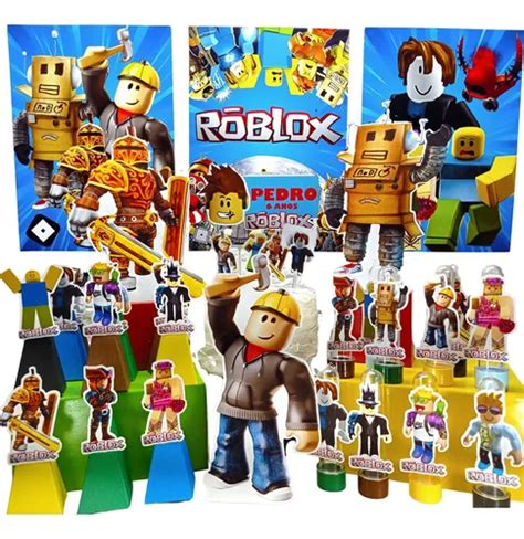 Kit Só Um Bolinho Roblox Lembrancinhas Festa Pronta Entrega