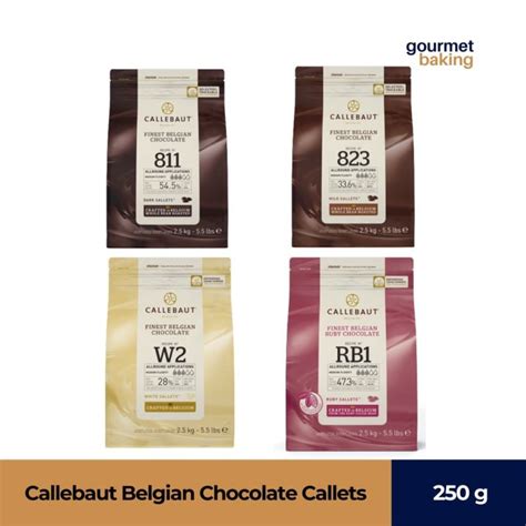 Hottestbublg Callebaut Belgian Chocolate Callets Dark Milk White Ruby