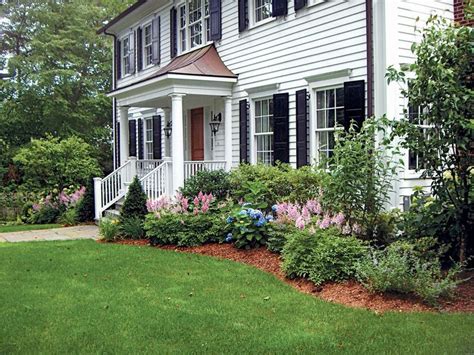 Foundation Planting Ideas House Landscape Porch Landscaping Front