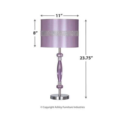 Deelight Table Lamps Purple Onoff Switch Table Lamp With Fabric Shade