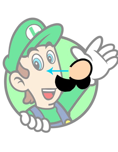 Pin the Mustache on Luigi Printable Game | Etsy