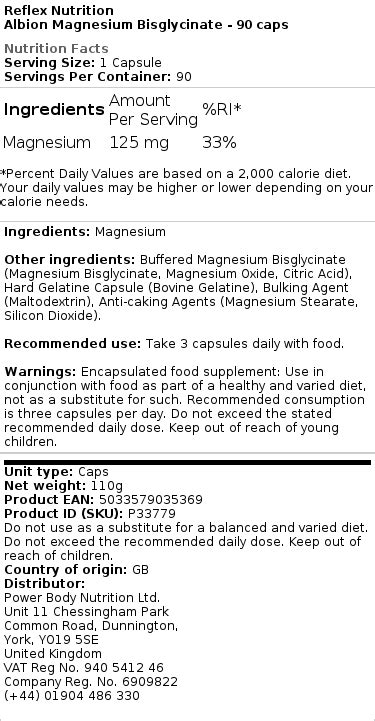 Ostaa Albion Magnesium Bisglycinate Kaps Alkaen Eco Supplements