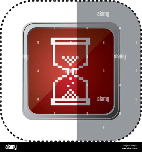 Red Emblem Hourglass Cursor Stock Vector Image And Art Alamy