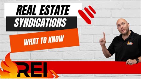 Real Estate Syndications What To Know Youtube