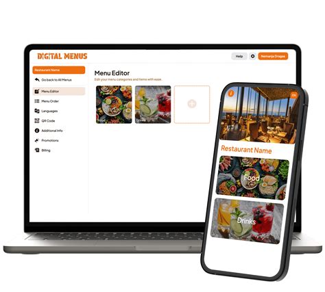 Digital Menus - Easily create and manage your QR menu
