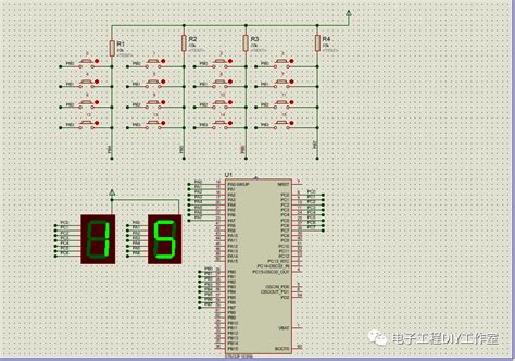 基于stm32单片机的矩阵键盘按键检测显示proteus仿真（源码仿真全套资料）如何在proteus找到3x4的矩阵盘 Csdn博客