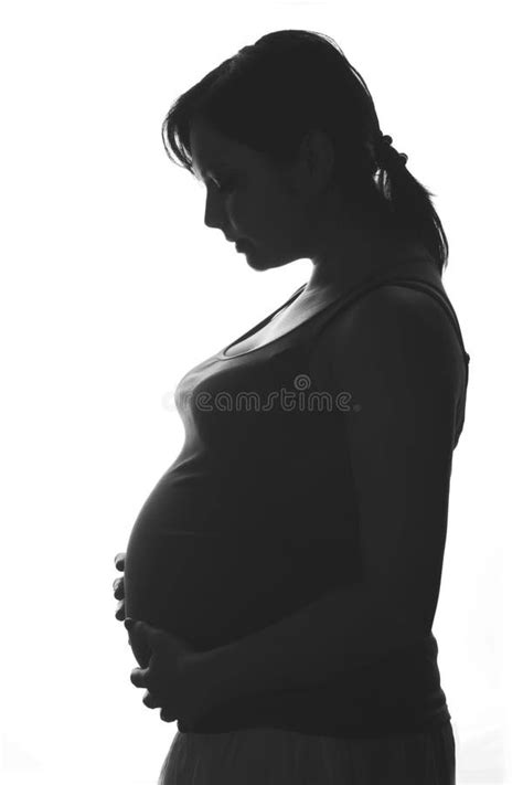 Pregnant Lady Silhouette Stock Image Image Of Healthcare 40700753