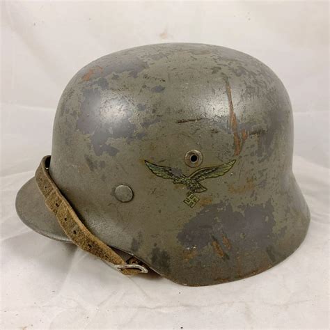 Luftwaffe M Helmet Reissue Former Dd Reissued As Sd With Rare