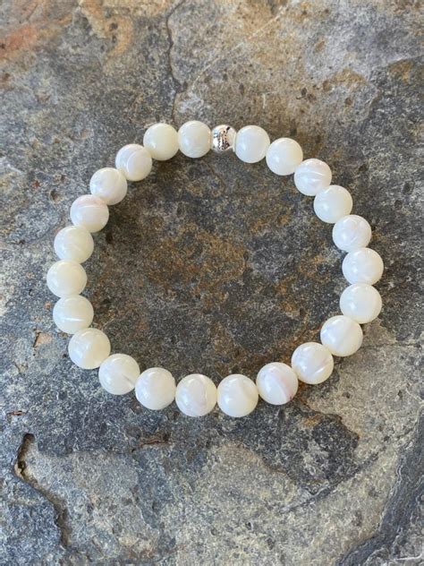 Bracelet En Nacre Blanc