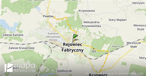 Rejowiec Fabryczny Mapa Szlak W Turystycznych Mapa Turystyczna Pl