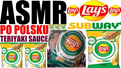 Asmr Po Polsku Chipsy Lays Subway D Wi Ki Jedzenia Asmr Chips Teriyaki