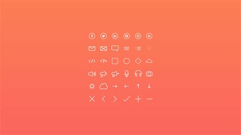 Free psd icons set on Behance