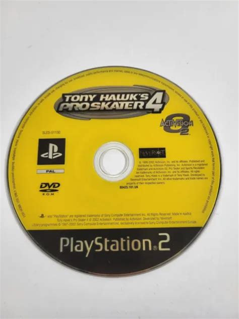 TONY HAWK S PRO Skater 4 PlayStation 2 PS2 PAL disque de jeu vidéo