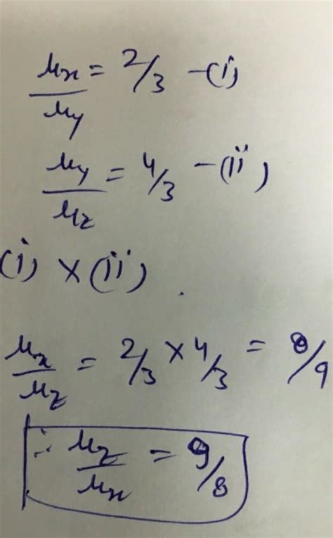 The Refractive Index Of A Medium X With Respect To A Medium Y Is 2