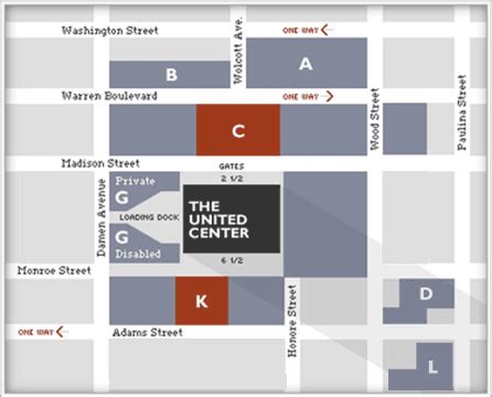 United Center Parking Map – Map Of The World