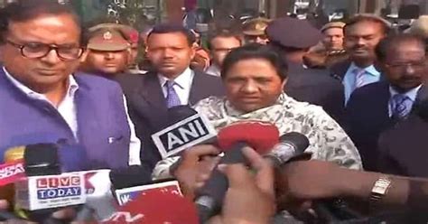 Up Election 2017 Mayawati Casts Her Vote In Lucknow Confident Of Victory