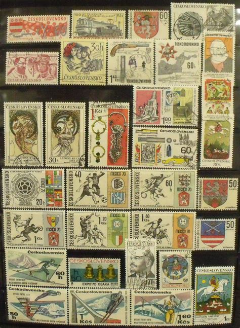 A1772 CZECHOSLOVAKIA Collection Two Boards Mint/Used | Europe - Czech